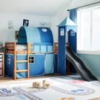 vidaXL Kinderhoogslaper met toren 90x200 cm massief, Huis en Inrichting, 90 cm, Eenpersoons, Nieuw, 200 cm