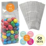 Fako Bijoux® - Uitdeelzakjes Met Sluitstickers - 50 Stickers, Verzenden, Nieuw