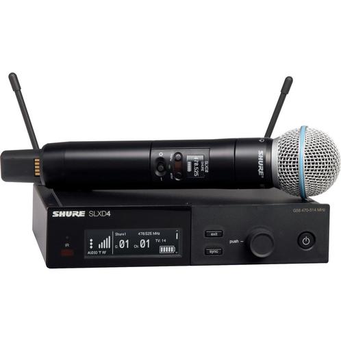 Shure SLXD24/B58-G59 handheld draadloos (470 - 514 MHz), Muziek en Instrumenten, Microfoons, Verzenden