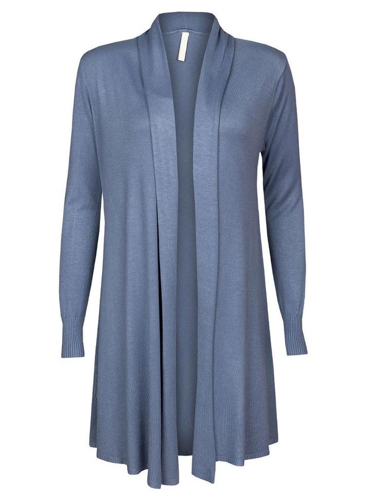 Vest Openvallend Jeans Blauw, lang damesvest, Kleding | Dames, Truien en Vesten, Verzenden