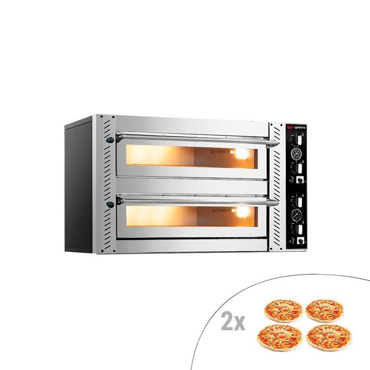 GGM Gastro | Elektrische pizzaoven - 4+4x 30cm - Handmatig |, Tuin en Terras, Pizzaovens, Nieuw, Verzenden