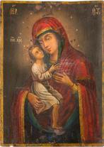 Icoon - Moeder Gods - Hout, Antiek en Kunst
