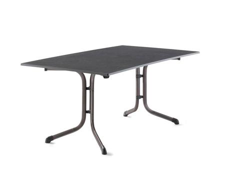 Sieger Boulevard klaptafel 165 x 95 cm Vivodur - IJzergrijs, Tuin en Terras, Tuintafels, Ophalen of Verzenden