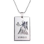 Fako Bijoux - Ketting - RVS Hanger - Sterrenbeeld Rechthoek, Verzenden, Nieuw