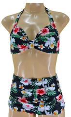 Aloha Beachwear, 50s Bikini in Tropical Orchid., Kleding | Dames, Nieuw, Verzenden