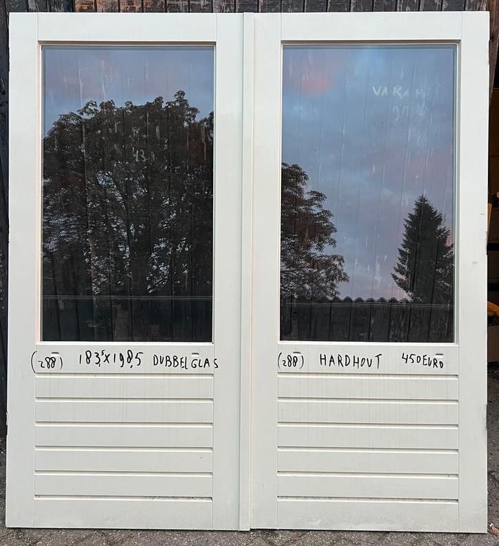 100 voordeuren buitendeuren schuurdeuren dubbeldeuren buiten, Doe-het-zelf en Verbouw, Deuren en Horren, Buitendeur, Gebruikt