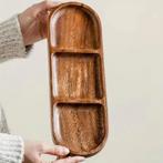 Tapasschaal 29 cm - Snackplaat - Acaciahout, Verzenden, Nieuw