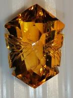 Oranje Citrien - 15.17 ct - Antwerp Laboratory for Gemstone, Sieraden, Tassen en Uiterlijk, Edelstenen, Nieuw