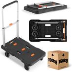 Plateauwagen - transportwagen - inklapbaar - HIGHER - max..., Doe-het-zelf en Verbouw, Ophalen of Verzenden, Nieuw