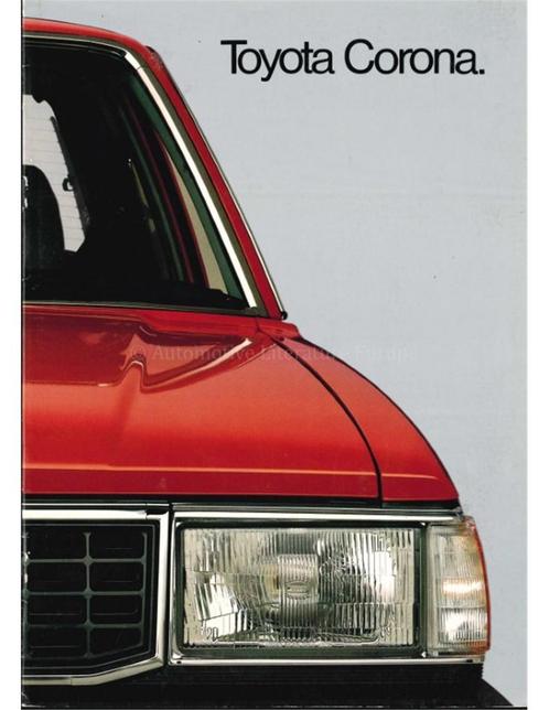 1983 TOYOTA CORONA BROCHURE ENGLISH, Boeken, Auto's | Folders en Tijdschriften, Toyota