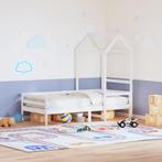 vidaXL Kinderbedhuisje 118x70x176,5 cm massief grenenhout, Huis en Inrichting, Slaapkamer | Bedden, Verzenden, Nieuw, Wit, Hout