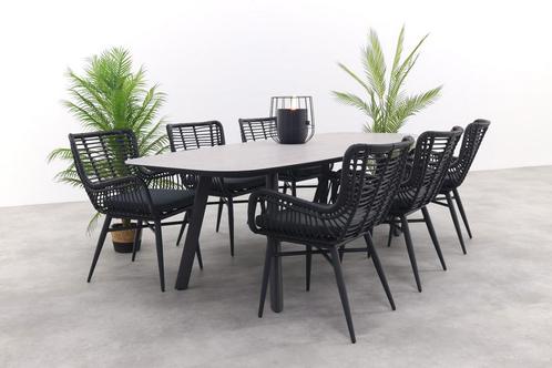 Taste Manolo deens ovaal/Jasmine tuinset - Antraciet -, Tuin en Terras, Tuinsets en Loungesets, Tuinset, Nieuw, Wicker, Verzenden