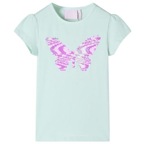 vidaXL Kindershirt met kapmouwen 104 lichtmintkleur, Kinderen en Baby's, Kinderkleding | Overige, Nieuw, Verzenden