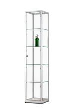 Luxe vitrinekast aluminium 40 cm met draaideur, Nieuw in verpakking
