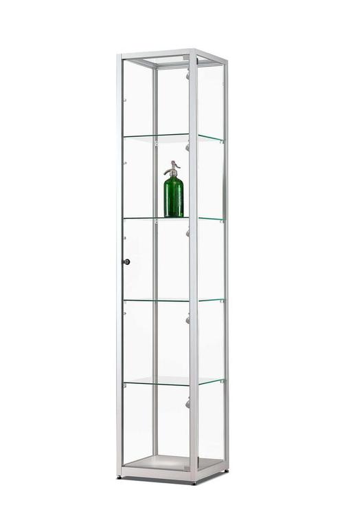 Luxe vitrinekast aluminium 40 cm met draaideur, Zakelijke goederen, Kantoor en Winkelinrichting | Kantoormeubilair en Inrichting
