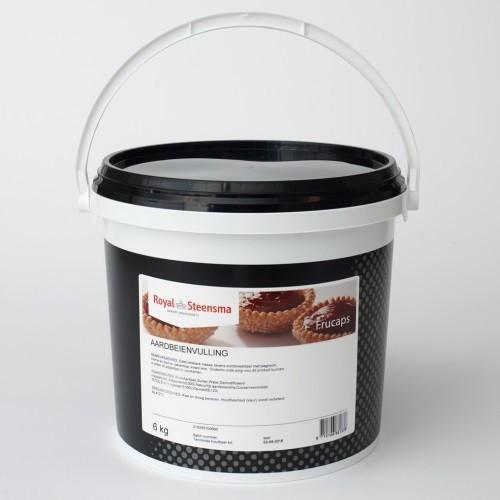 Frucaps Vruchtenvulling Aardbei (70% fruit) 6 kg, Hobby en Vrije tijd, Taarten en Cupcakes maken, Nieuw, Verzenden