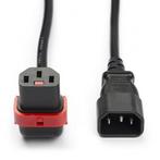 C14 naar C13 kabel | ACT | 1 meter (Omhoog, IEC lock), Verzenden, Nieuw