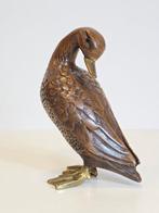 sculptuur, Glorious Duck - 17 cm - Gips, Messing, Antiek en Kunst