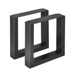 Stalen onderstel set van 2 U bankpoot 40x43 cm zwart, Huis en Inrichting, Verzenden, Nieuw
