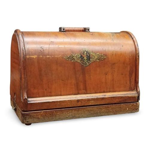 Singer (1890) Naaimachine - Hout, Metaal, Antiek en Kunst, Kunst | Designobjecten