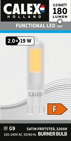 Calex LED G9 2W 180lm 2200K Ø1.5x6cm Mat Niet-Dimbaar, Ophalen of Verzenden, Nieuw
