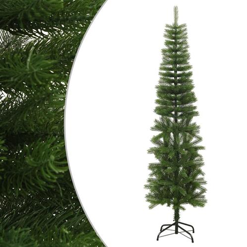 vidaXL Kunstkerstboom met standaard smal 210 cm PE, Diversen, Kerst, Nieuw, Verzenden