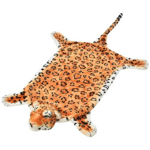vidaXL Luipaardvloerkleed pluche 139 cm bruin, Huis en Inrichting, Stoffering | Tapijten en Kleden, Bruin, Nieuw, Verzenden