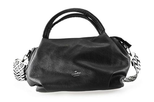 Charm London Tas Zwart | 10% extra korting, Sieraden, Tassen en Uiterlijk, Tassen | Damestassen, Zwart, Zo goed als nieuw, Verzenden