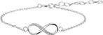 The Jewelry Collection - Armband Infinity Zirkonia 1,0 mm 13, Verzenden, Nieuw
