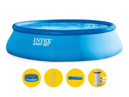 Intex Easy Set zwembad - 457 x 107 cm - met filterpomp en, Tuin en Terras, Zwembaden, Nieuw, Verzenden