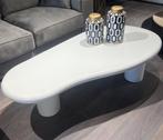 Salontafel Bloomstone van Richmond Interiors 160x80cm wit, Overige materialen, 50 tot 100 cm, Zo goed als nieuw, 150 tot 200 cm