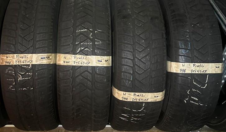 4x215-65-17 Pirelli Winter 4x5m €35 per band 215 65 17, Auto-onderdelen, Banden en Velgen, 17 inch, Winterbanden, 215 mm, Personenwagen