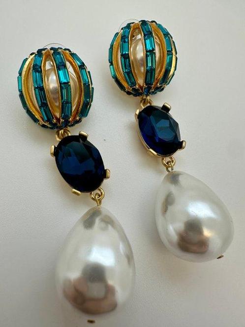 Oscar De La Renta - Verguld - Oorbellen, Antiek en Kunst, Curiosa en Brocante