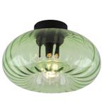 Retro plafondlamp groen, Diane, Huis en Inrichting, Lampen | Plafondlampen, Ophalen of Verzenden, Nieuw, Glas, Retro