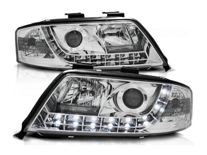 Koplampen Daylight Chrome geschikt voor Audi A6, Auto-onderdelen, Verlichting, Nieuw, Audi, Verzenden