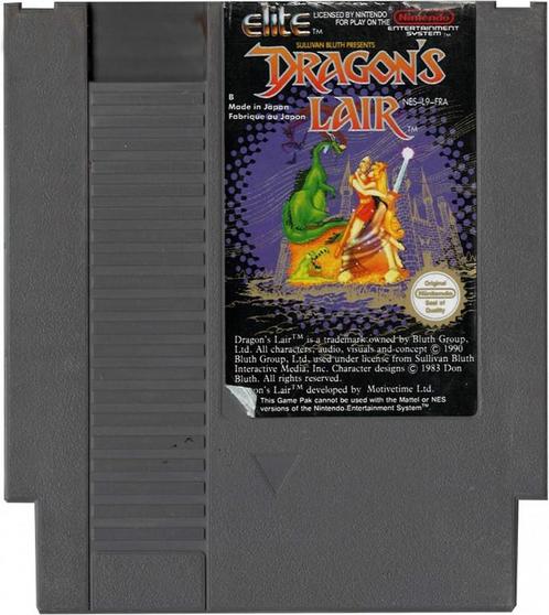 Dragons Lair (losse cassette) (Nintendo (NES)), Spelcomputers en Games, Games | Nintendo NES, Gebruikt, Verzenden