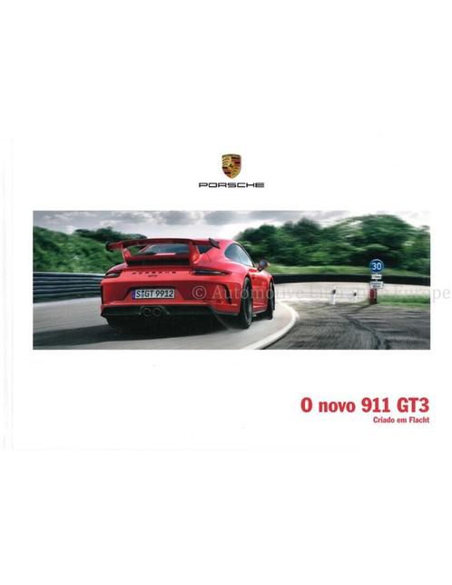 2018 PORSCHE 911 GT3 HARDCOVER BROCHURE PORTUGEES (BR), Boeken, Auto's | Folders en Tijdschriften, Porsche