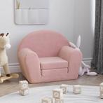 vidaXL Kinderslaapbank zacht pluche roze, Kinderen en Baby's, Kinderkamer | Overige Meubels, Verzenden, Nieuw