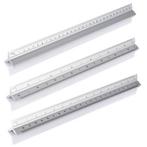 Hofftech Driekantige aluminium schaallat - 6 schaalverdel..., Ophalen of Verzenden, Nieuw