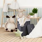 Bamboe Wasmand Curly - 72 L - Grijs - Uitneembare Waszak, Huis en Inrichting, Badkamer | Badtextiel en Accessoires, Verzenden