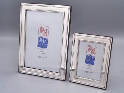 PG-Miani Argenteria - Fotolijst (2) - .925 zilver - Liscie, Antiek en Kunst, Antiek | Goud en Zilver