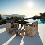 Wicker zitgroep Bilbao 4+4+1 met beschermhoes - natuur, Tuin en Terras, Verzenden, Nieuw