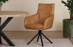 Leren Eetkamerstoelen Cognac, Ophalen of Verzenden, Nieuw, Leer