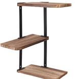 3-laags houten hoekplank met metalen frame, Verzenden, Nieuw