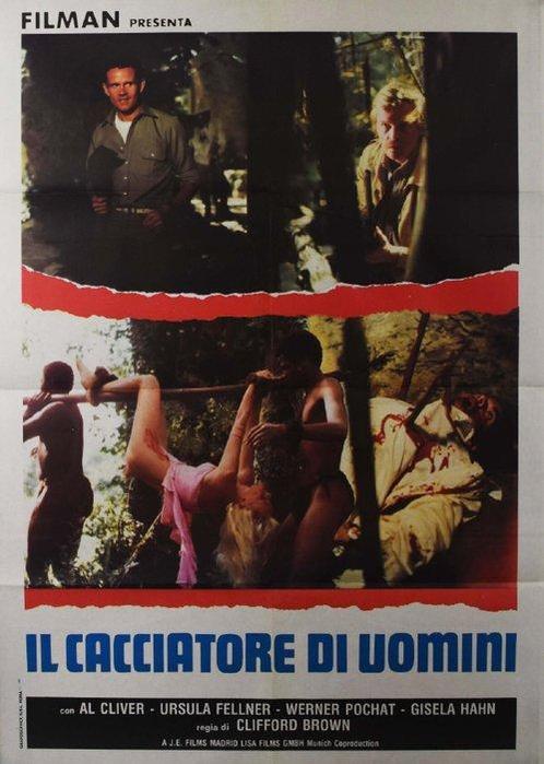 5x Jungle Horror Adventure Original Italian Posters Lot -, Verzamelen, Film en Tv