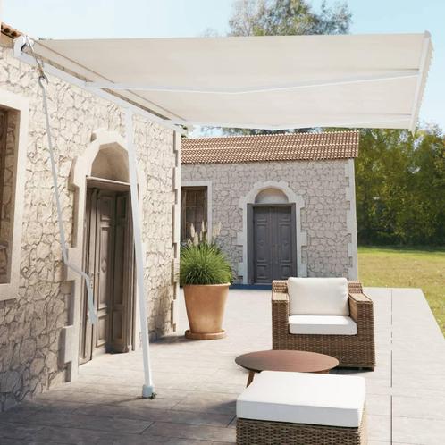 vidaXL Luifel vrijstaand automatisch 350x250 cm crèmekleurig, Tuin en Terras, Zonneschermen, Nieuw, Verzenden