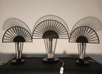 Lamp (3) - Fan - Staal, Murano-glas
