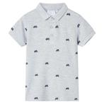 vidaXL Kinderpoloshirt  140 gemêleerd grijs, Verzenden, Nieuw