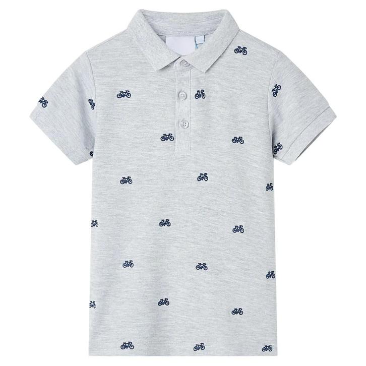 vidaXL Kinderpoloshirt  140 gemêleerd grijs, Kinderen en Baby's, Kinderkleding | Overige, Nieuw, Verzenden