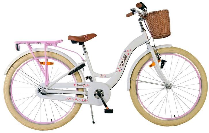 Volare Blossom Kinderfiets - Meisjes - 26 inch - Wit - Nexus, Fietsen en Brommers, Fietsen | Meisjes, 26 inch of meer, Nieuw, Verzenden